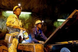 Workers in a mine